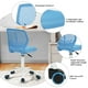 Homy Casa Chaises de Travail en Maille Chaise Pivotante Réglable en Hauteur pour Chaise d'Ordinateur de Bureau à Domicile, Blue – image 5 sur 9