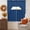 Navy, Blue, variant on Burnt Orange Swag Valances for Windows, Small Curtains Drapes, Fall Autumn Thanksgiving Farmhouse Solid Color Kitchen Window Curtains Over Sink Window Treatment Valance for Bedroom/Bathroom 56"x36"