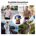 thumbnail image 6 of Lsque inside out 2 Pattern Golf Shirts for Men Dry Fit Print Moisture Wicking Performance Short Sleeve Polo Shirt-4X-Large, 6 of 7