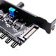 thumbnail image 4 of 2x 12V Computadora PC Funda De Enfriamiento Del Ventidor Regudor 4pin 3pin Speed ​​Controller Sunnimix Hub del ventilador de enfriamiento, 4 of 7