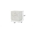 thumbnail image 5 of Manhattan Nightstand with Solid+Manufactured Wood & Red Velvet Lining in White, 5 of 6