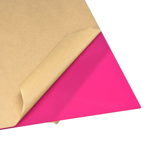Unique Bargains Pink Cast Acrylic Sheet,12' x 12',3mm Thick,Plastic PMMA Acrylic Board for Signs Display Projects,Craft