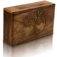 thumbnail image 4 of Great Birthday Gifts Handmade Decorative Wooden Jewelry Box Tree Of Life Carving Jewelry Organizer Keepsake Box Treasure Chest Trinket Holder Watch Box Storage Lock Box Housewarming Gift, 4 of 7