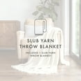 thumbnail image 5 of Noble Linens Slub-Yarn Throw Blanket, Natural, Standard Throw, 5 of 7