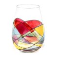 thumbnail image 1 of Copa de vino sin tallo Antoni Barcelona pintada a mano única, 1 of 8