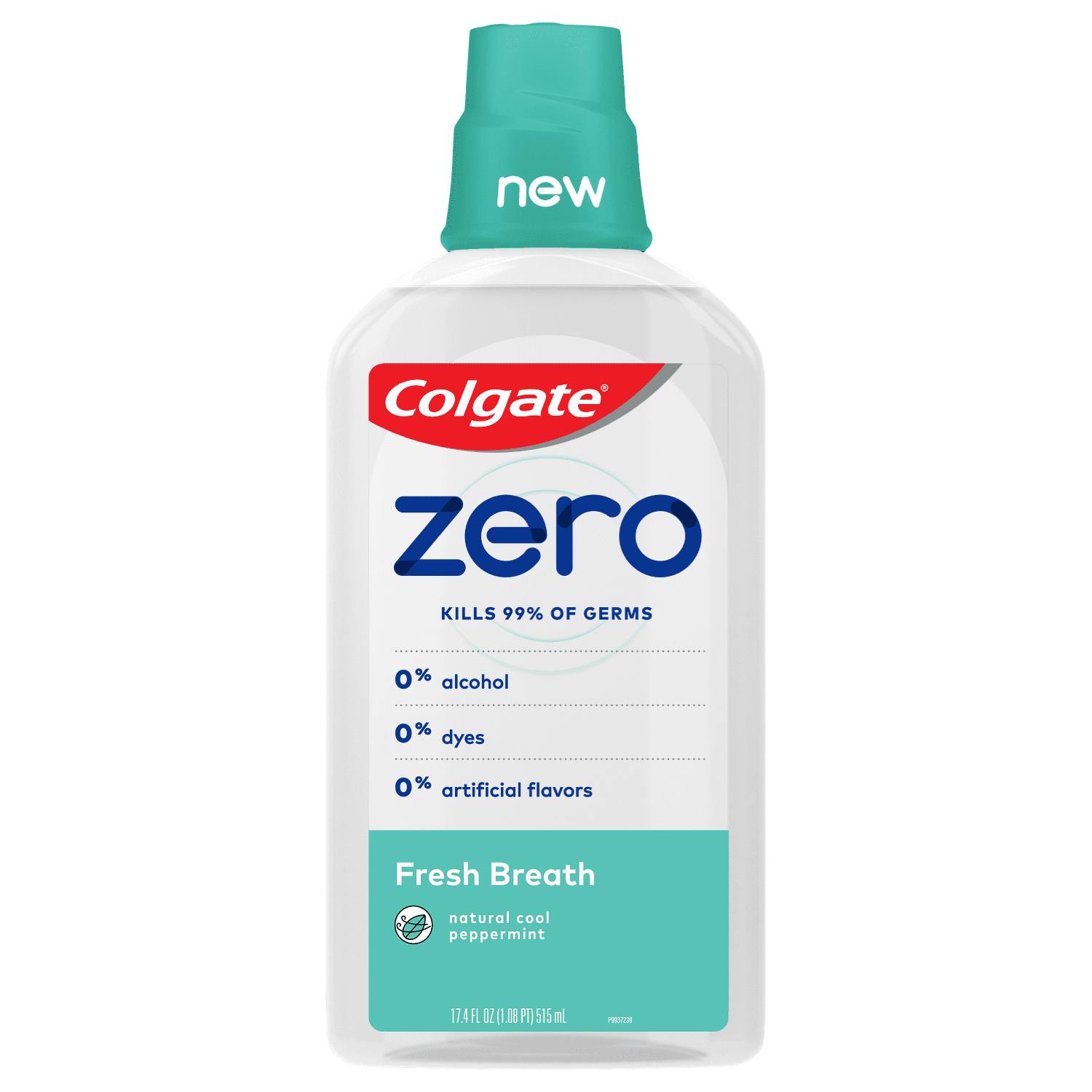 Colgate Zero for Fresh Breath Alcohol Free Mouthwash, Natural Cool