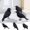 #Black, variant on 100Fens Realistic Crow Feathered Crow for Halloween Decorations Birds 6pc