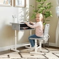 thumbnail image 2 of Qaba Kids Desk and Chair Set, Height Adjustable Children Study Desk and Chair, 2 of 10
