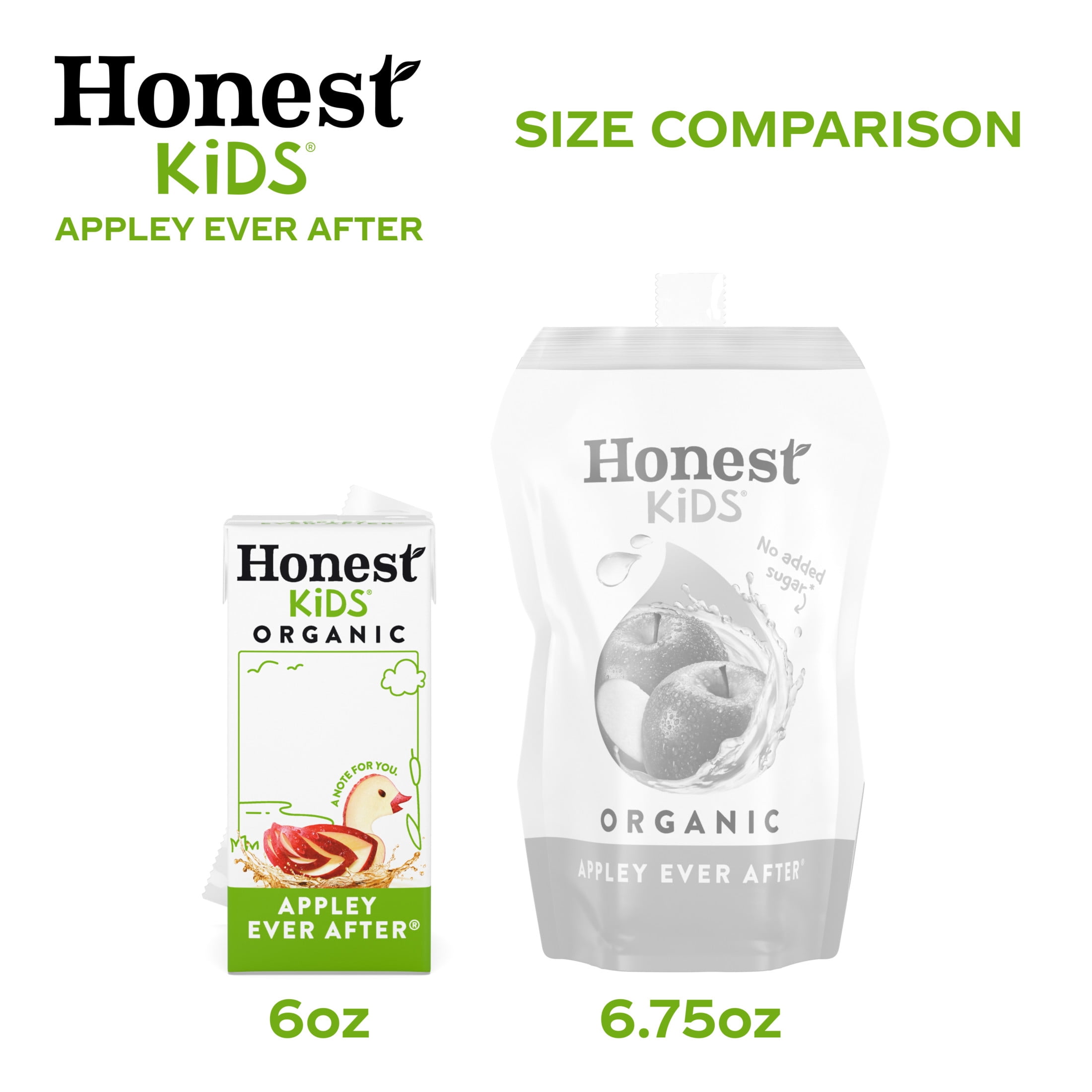 Honest Kids Appley Ever After Organic Juice Drink Cartons, 6 fl oz, 8 Pack