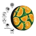 thumbnail image 4 of Fotbe Orange Funda de Llanta de Repuesto con Estampado, Engrosada, Ajuste Universal para Jeep, Remolque, RV, SUV, Camión-17 inch, 4 of 6
