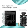 thumbnail image 2 of VitalBotanics | Hierro y Vitamina C 200 capsulas [6 meses] | Suplemento Alimenticio Multivitamínico para Hombre y Mujer con Hierro y Vitamina C VITALBOTANICS VTL_HIRRO_200, 2 of 2