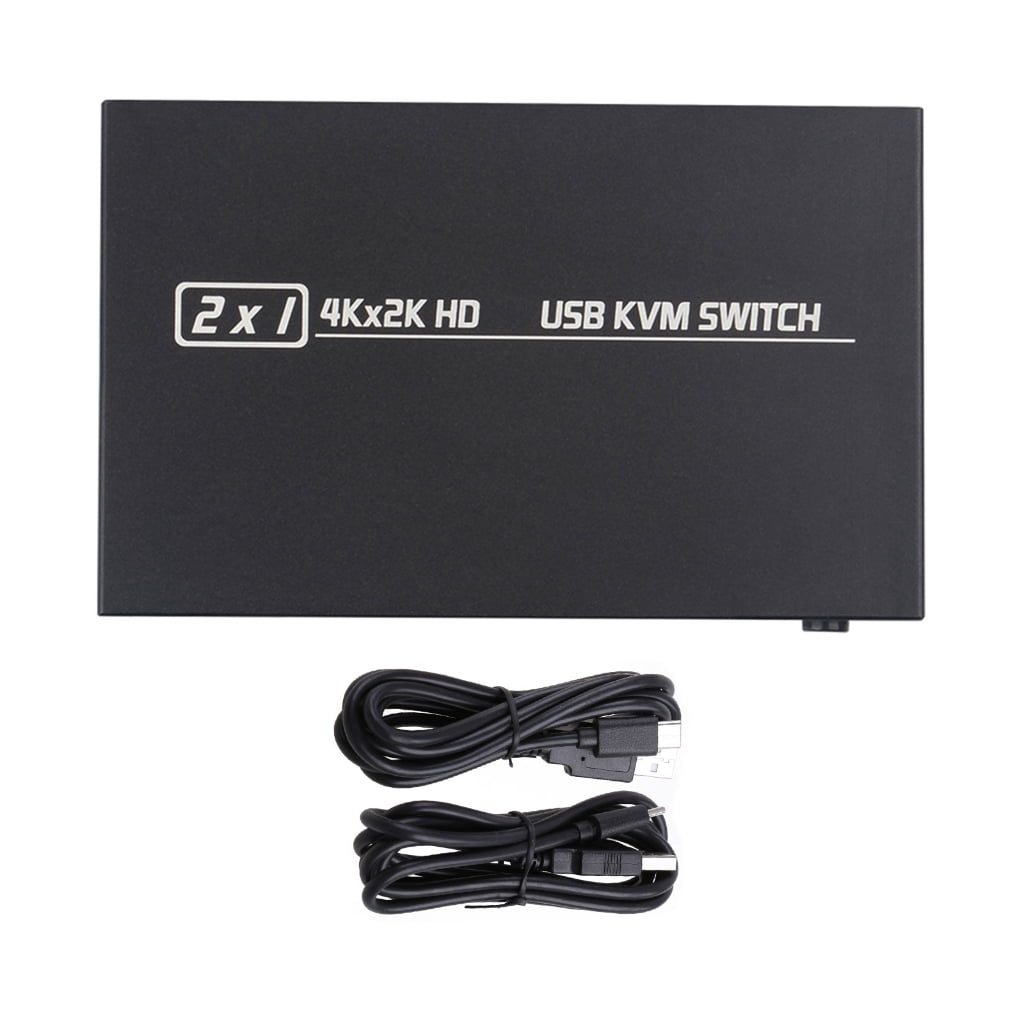 HDTV KVM Switcher 2Port USB Selectors 4K 30Hz Video Resolution for Computer Room Use 3840x2160@30Hz Resolution