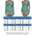 thumbnail image 3 of Ladies Bra Top Cardigan Mini Skirt Backless Hollow Out Low Cut Clubwear Clothing, 3 of 9