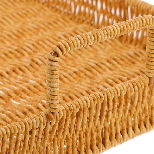 BESTYASH Cesta Tejida Decorativa Para Servir Y Organizar Espacios En Hogar Y Restaurante