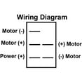 thumbnail image 2 of JR Slide Out Switch 12285 Momentary-On/Off/Momentary-On Switch; 5 Pin Terminal; 1.85 Inch x 1.20 Inch Cutout; 40 Amp/12 Volt; Black; With Bezel, 2 of 2