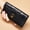 312A Midnight black, variant on TAZAG pure leather women's long wallet ultra-thin first layer cowhide handmade wallet