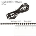 thumbnail image 2 of Unique Bargains Chaîne à Billes pour Stores de 2,62 Yards 3 Pcs Stores à Rouleau pour Pièces de Réparation de Fenêtre, Café, 2 of 5