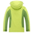thumbnail image 3 of Men's Windbreakers Fashion Fallow Three-In-One Two-Piece Outdoor Jacket Long Sleeved Coat Windbreaker Front-Zip Jacket Green L, 3 of 7