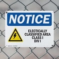thumbnail image 5 of (2 Pack) Electrically Classified Area OSHA Notice Sign 18 Inch X 12 Inch Plastic Sign, Weather Resistant, UV Protected for Workplace, Business, and Construction Site, Made in the USA, 5 of 8