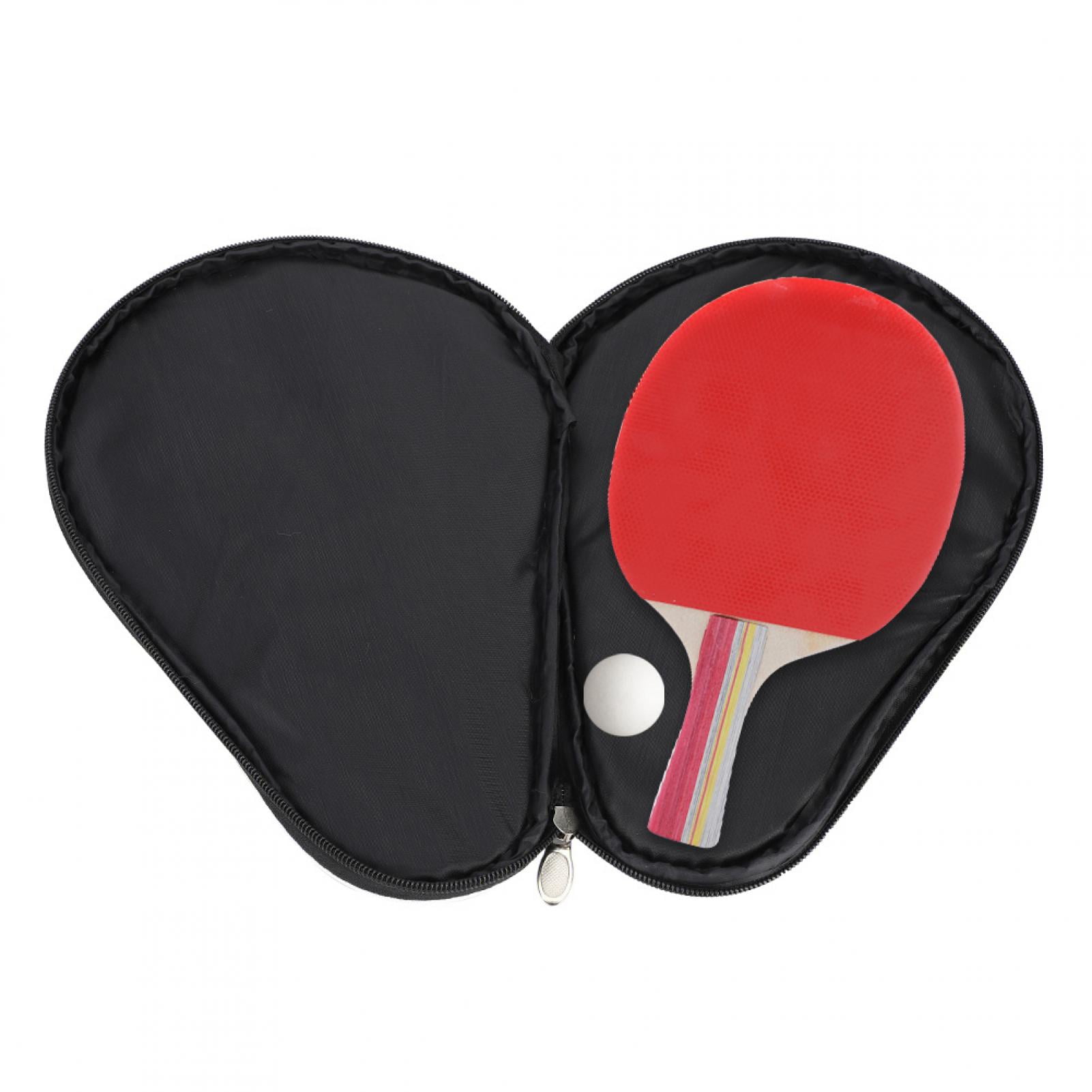 Paddle Bat Edge Tape Side Tape Table Tennis Racket Case Bag with Zipper 