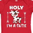 thumbnail image 4 of Inktastic I'm a Cutie White and Brown Holstein Cow with Arrows Boys or Girls Baby Bodysuit, 4 of 5
