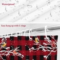 thumbnail image 6 of Christmas Snowman Bathroom Shower Curtain Tree Winter Bird Berry Red Black Plaid Waterproof Washable Shower Curtains for Bathtub Bath Decor with Grommets and Hook 54 X 78 Inch, 6 of 8