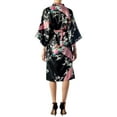 thumbnail image 5 of iB-iP Women's Peacock And Plum Blossom Fashion Japanese Kimono Style Midi Robe, 5 of 6