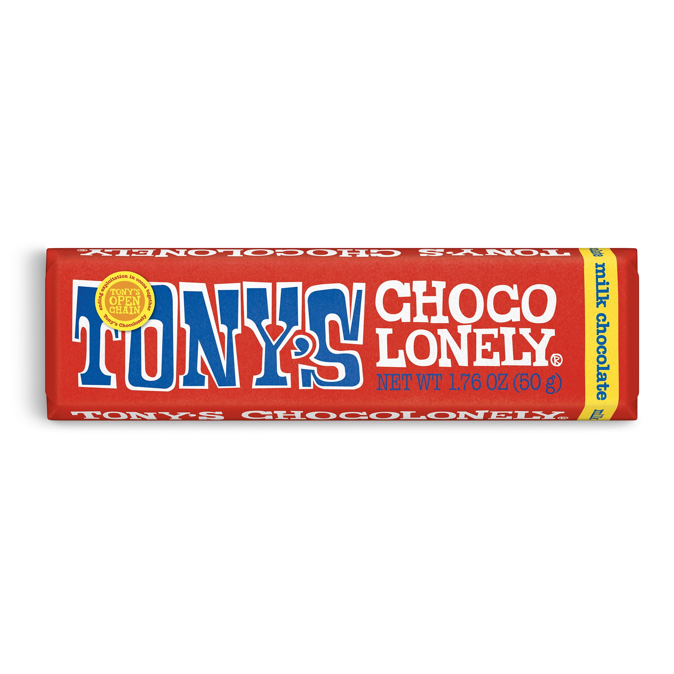 Tony's Chocolonely Milk Chocolate Bar, 1.8 oz - Walmart.com