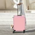 thumbnail image 3 of Wuzstar Rolling Makeup Train Case with Lighted Mirror, Protable Large Make up Cosmetic Orgainzer Box Pink, 3 of 12
