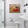 thumbnail image 4 of Farmhouse Red Truck Wall Art Country Old Barn Windmill Pictures Wall Decor Canvas Prints Framed Modern Farm Car Sunset Painting Artwork for Kitchen Bathroom Dining Room Office 16"x12", 4 of 6