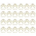 thumbnail image 1 of Uxcell 24Pcs Pendientes de Bisel Abierto de Aleación para Fabricación de Joyas de Resina DIY, Oro Claro, 1 of 6
