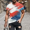 thumbnail image 1 of Tops para hombre, blusas y camisas de manga corta con cuello redondo para hombre, jersey informal de moda con estampado para hombre, camiseta de manga corta con cuello redondo, blusa de poliéster para, 1 of 5
