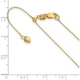 thumbnail image 6 of Avariah Diamonds Solid 14K Yellow Gold Adjustable .55mm Box Chain - 22"- Made In Italy, 6 of 9