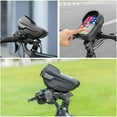 thumbnail image 3 of ROCKBROS Bike Top Tube Bag with Phone Holder Hard Shell Sun Visor Waterproof 1L, 3 of 10