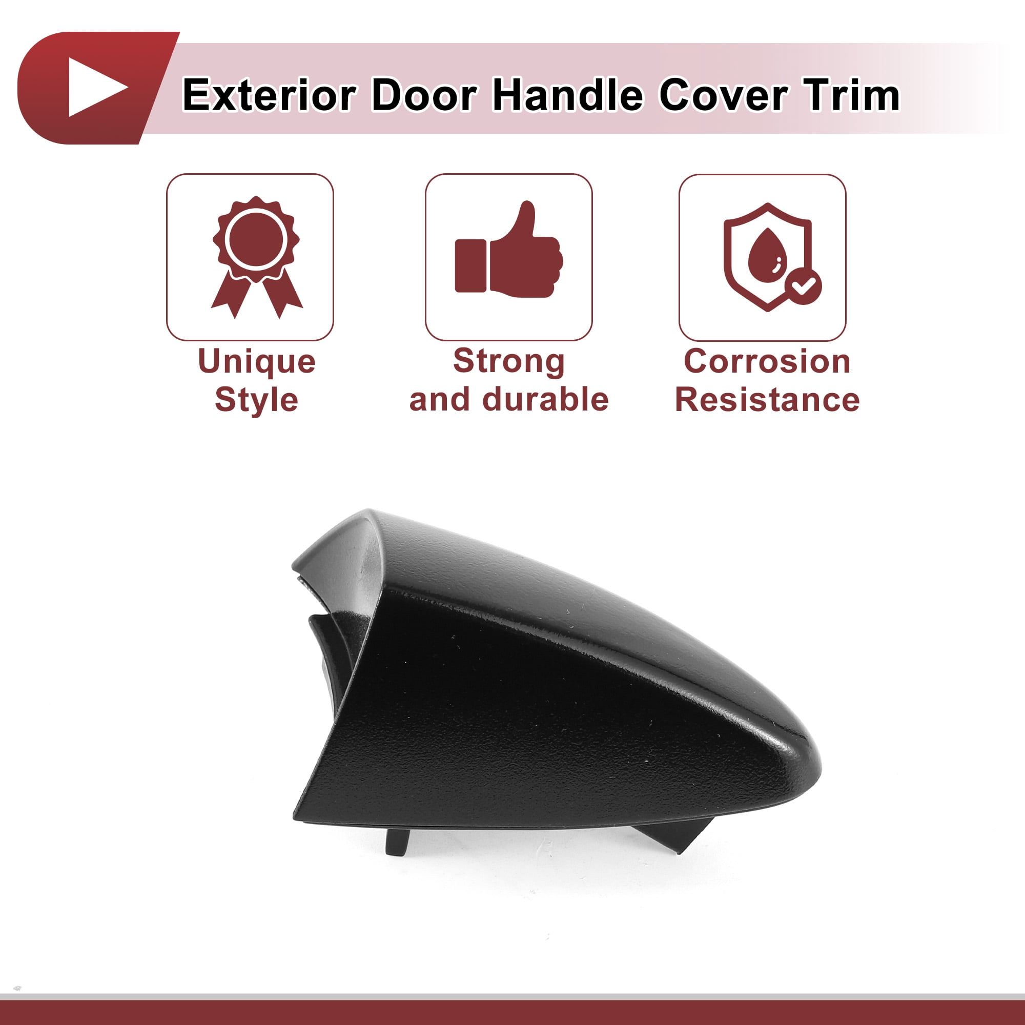 Unique Bargains Exterior Door Handle Cover for Hyundai Veloster 2012-2016