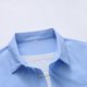 thumbnail image 4 of Playera Elvqul Hombre Azul Claro Casual de Color Sólido Manga Corta Gym con Solapa, 4 of 5