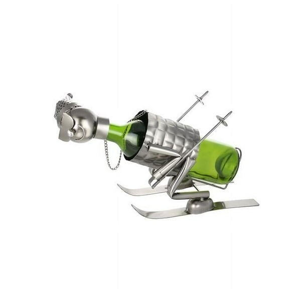 Three Star Import & Export ZB631 Wine Bottle Holder, Down Slope Skier