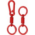 thumbnail image 1 of Keychain Clips with O Rings, Quick Release Key Chain Rings Spring Double Ring Holder, 1 of 5