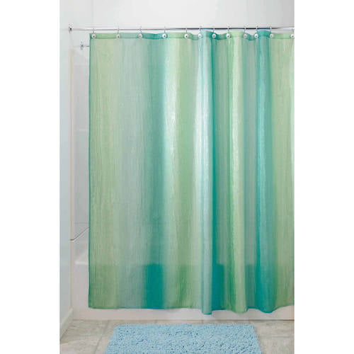 72" x 72" Details about   iDesign Ombre Stripe Fabric Shower Curtain Mint 