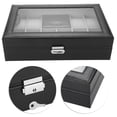 thumbnail image 4 of AMONIDA Jewelry Display Holder,8 Slots PU Leather Watch Storage Case Jewelry Display Box Holder Organizer,Jewelry Display Box, 4 of 8