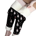 thumbnail image 6 of Endives Women's Fleece Lined Leggings Velvet Warm Christmas Retro Printed Home Leggings Warm Winter, 6 of 6