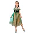 thumbnail image 1 of Girls Princess Anna Costume Snow Party Halloween Cosplay Masquerade Party, 1 of 6