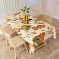 thumbnail image 3 of Autumn Festival Tablecloth Rectangle 60x102, Fall-themed Table Cover with Plaid Borders - Wrinkle Resistant Decor for Dining Room & Holiday Entertaining, 3 of 6