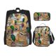 thumbnail image 1 of Easygdp Mallard Ducks Mochila para Niños y Niñas con Set de Caja de Almuerzo y Estuche para Lápices 3 en 1, Mochila Escolar Estampada para Adolescentes, 1 of 7