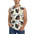 thumbnail image 2 of Fotbe Men's Rottweiler Print Men's Sleeveless Muscle Tank Tops Casual T-Shirts for Gym Workout Beach-Medium, 2 of 8