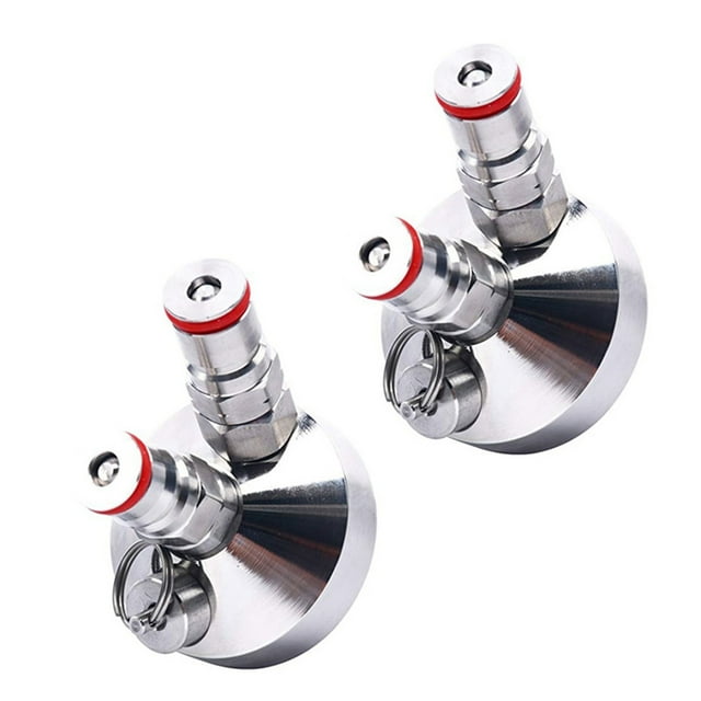 2X Distributeur de Robinet pour Mini Fût de Bière Distributeur en Acier Inoxydable Growler Homebrew Spear 3.6L/5L/10L