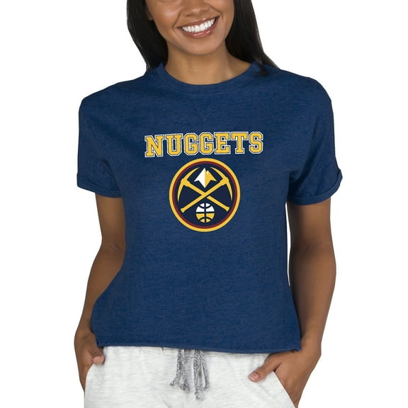 Concepts Sport Navy Denver Nuggets NBA Women's Concepts Mainstream Terry SS Top