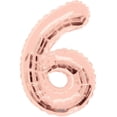 thumbnail image 2 of Rose Gold 6 6th 34" Number Mylar Foil Balloon, 2 of 2