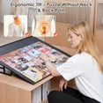 thumbnail image 4 of Tablero para rompecabezas WELGEE 31 x 24" inclinable y portátil, 1,6 kg, 4 of 7