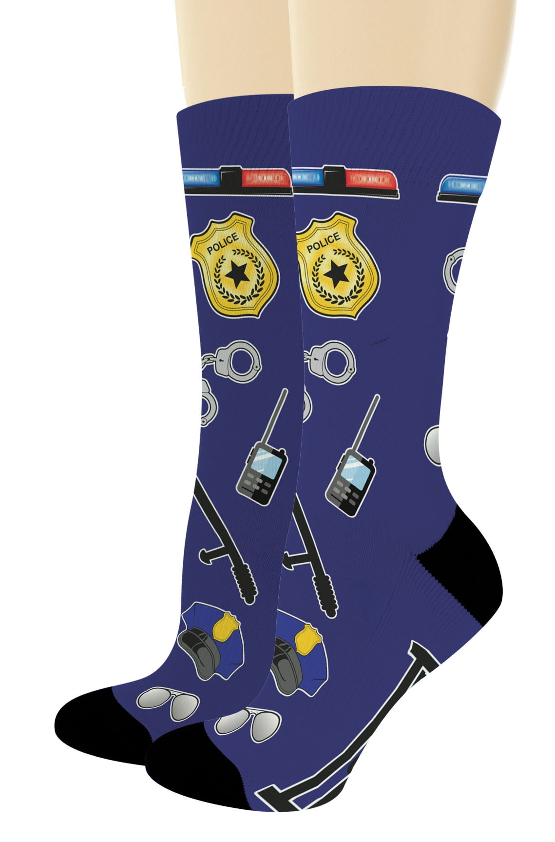 Men's Cops Socks, Policeman Gifts for Him, Gift for Cops, Police Officers, Police Academy Graduations, Police Detective Gifts, Police Retirement Gifts